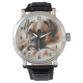 Boxer Hund i en serendos Armbandsur
