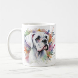 Boxer Hund Joy Bläck-Spattered Whimsical Boxer ❤ Kaffemugg