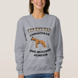 Boxer hund jul-Hund Hugger T Shirt