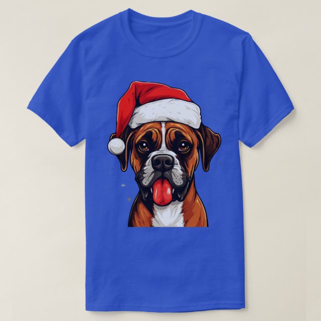 Boxer Hund jul T Shirt (Design framsida)