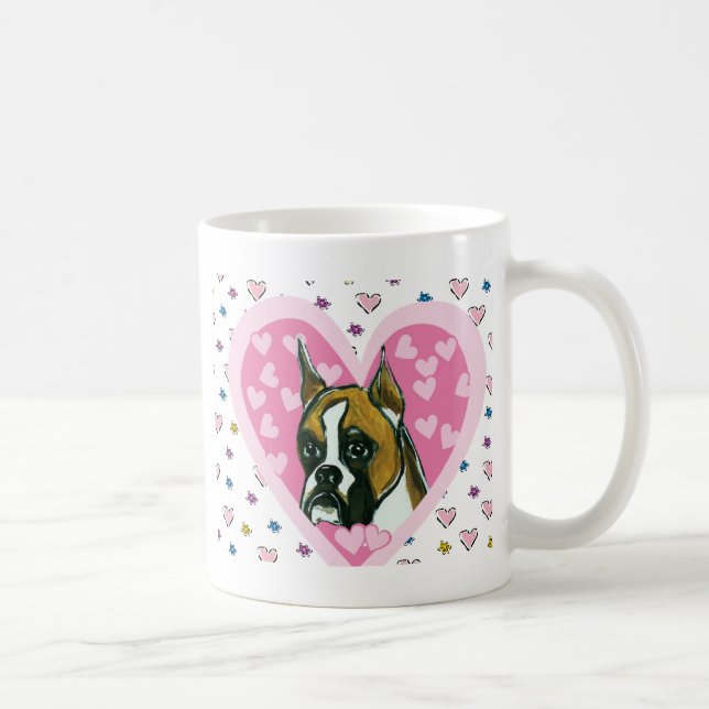 Boxer Hund Kaffemugg (Höger)