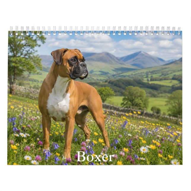 Boxer Hund Kalender  (Omslag)