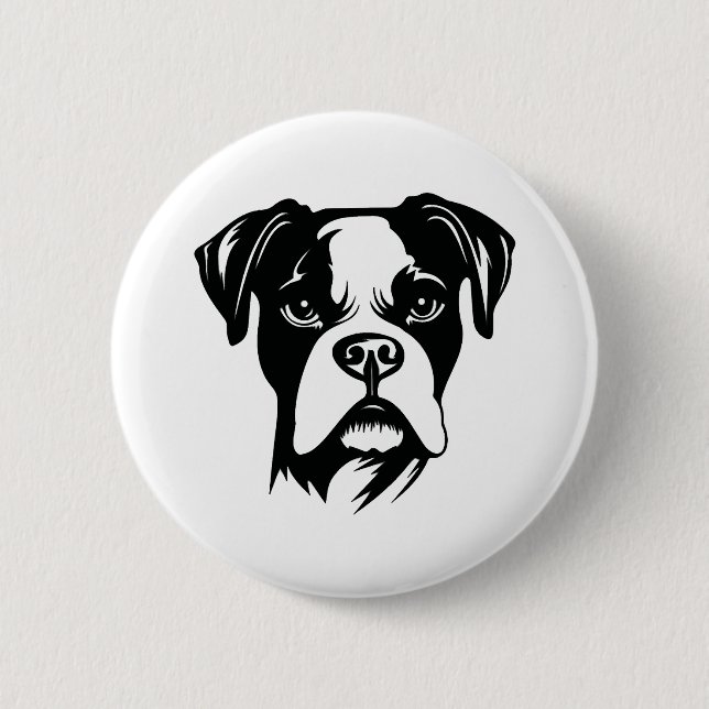 Boxer Hund Knapp (Framsida)