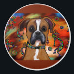 Boxer Hund Knopp<br><div class="desc">Cute Boxer Hund Art</div>