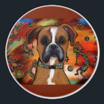 Boxer Hund Knopp<br><div class="desc">Cute Boxer Hund Art</div>
