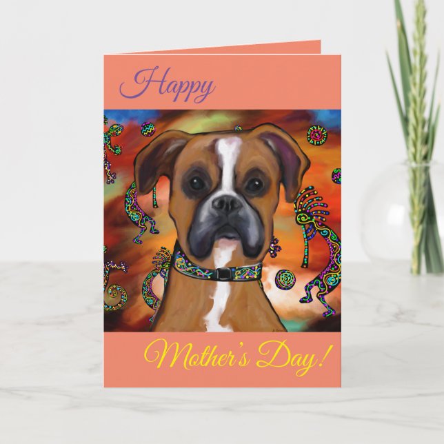 Boxer Hund Kort (Framsida)