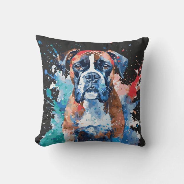 Boxer Hund Kudde (Framsida)