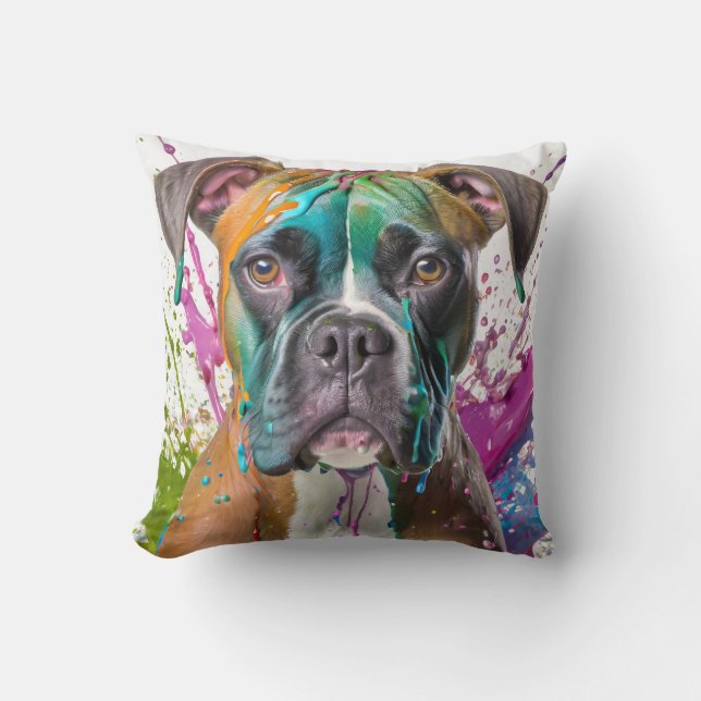 Boxer Hund Kudde (Framsida)