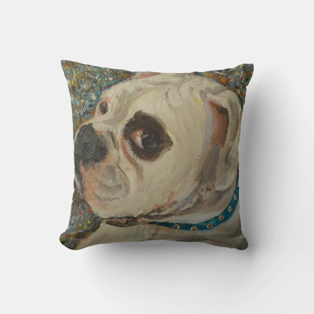 Boxer Hund Kuddinkast Kudde (Framsida)