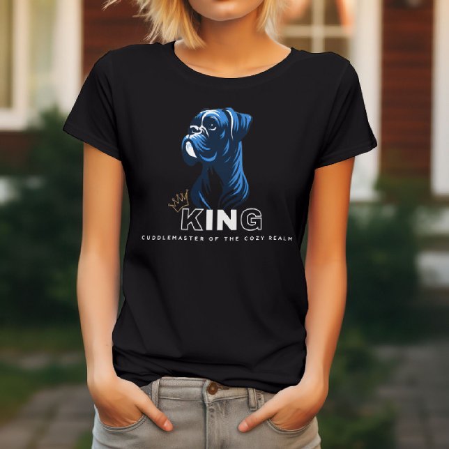 Boxer Hund - Kung Cuddle Master T Shirt (Skapare uppladdad)