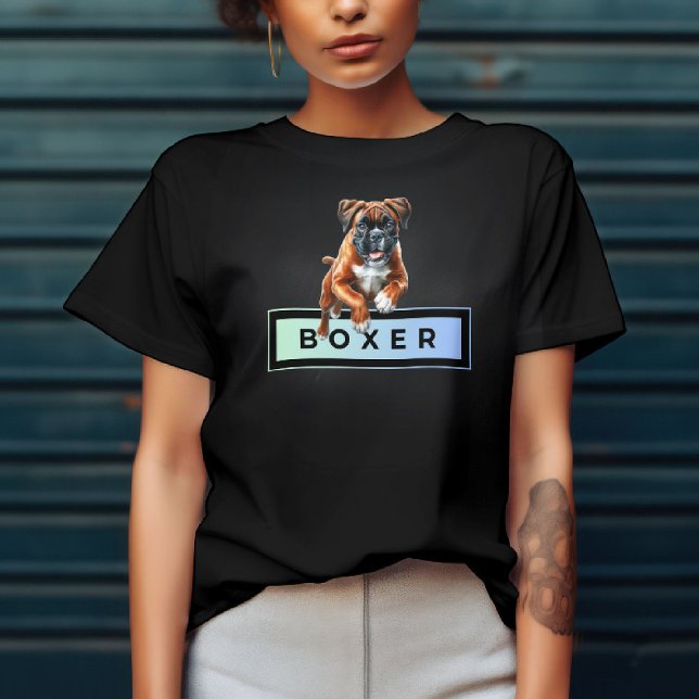 Boxer Hund - Leaps & Bounds T Shirt (Skapare uppladdad)