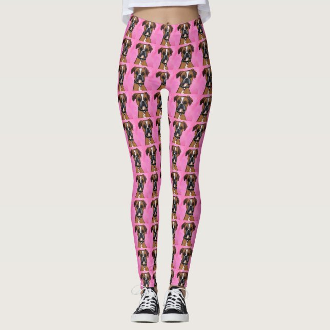 BOXER HUND LEGGINGS (Framsida)