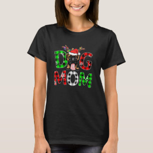 Boxer Hund Mamma Buffalo Play Julafton Pajama Rein T Shirt