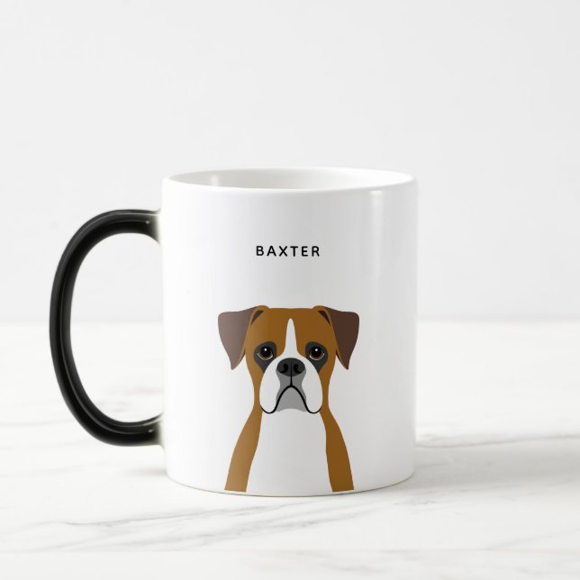 Boxer Hund Mugg (Vänster)