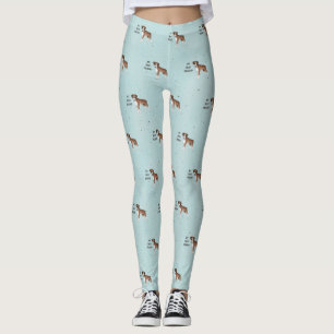 Boxer Hund My Best Friend Anpassningsbar Pet Leggings