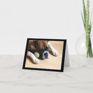 Boxer hund notecard kort