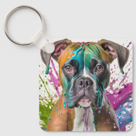 Boxer Hund Nyckelring
