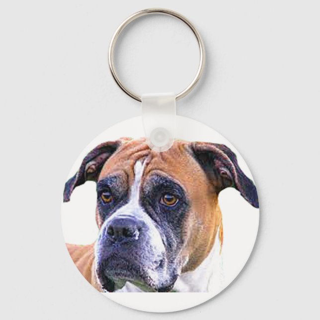 Boxer hund nyckelring (Framsida)