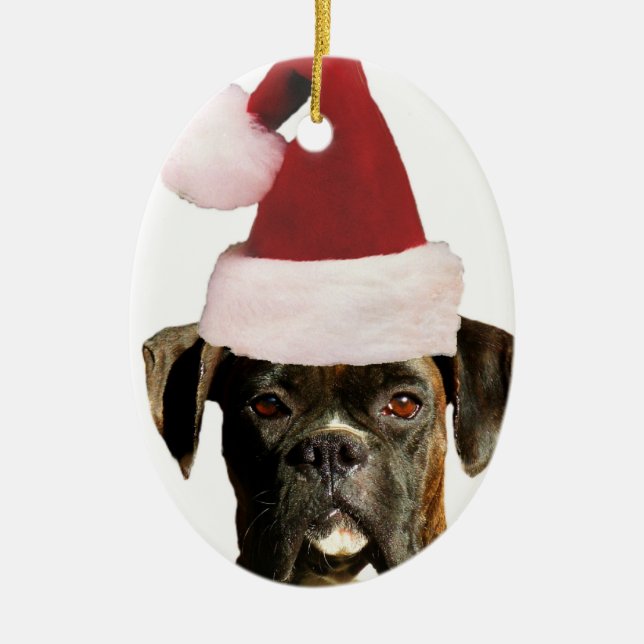 Boxer-hund ornament (Framsidan)