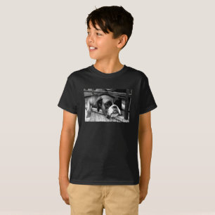 Boxer Hund på fönsterrutor kan T Shirt