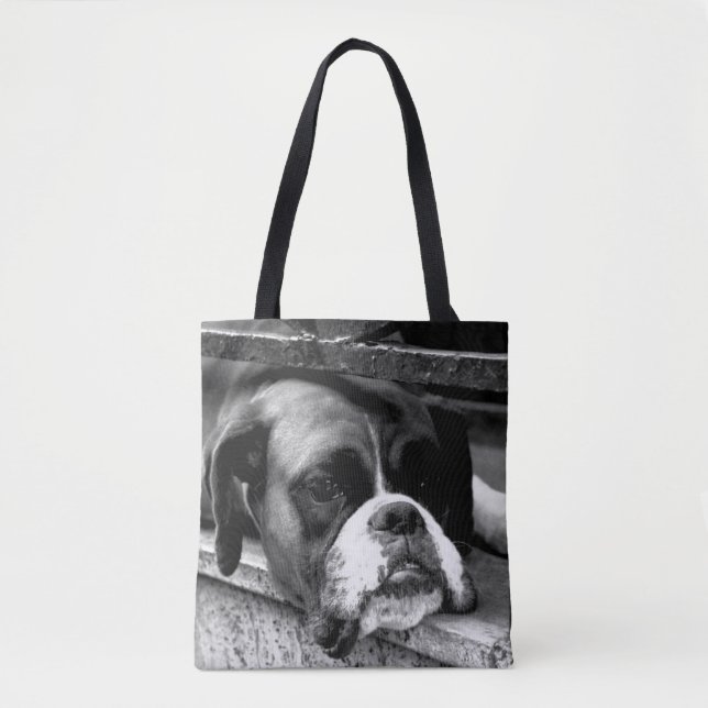 Boxer Hund på Windows-sccnm Tygkasse (Framsida)