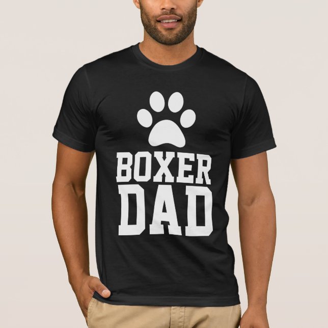 BOXER HUND PAPPA T-SHIRTS (Framsida)