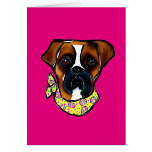 Boxer Hund Påsk Hälsningskort