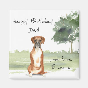 Boxer Hund Personlig Magnet