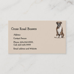Boxer Hund Pet Animal Affärskort Magnet Visitkort