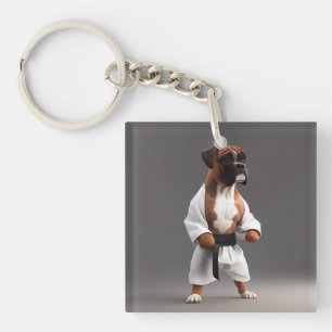 Boxer Hund Play Karate, Boxer Hund Karate Player