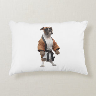 Boxer Hund Play Karate, Karate Champion Boxer Hund Prydnadskudde