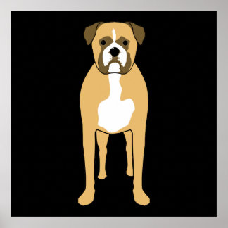 Boxer Hund. Poster
