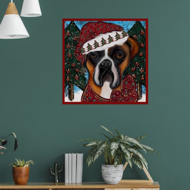 Boxer Hund Poster (Vardagsrum 1)