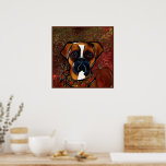 Boxer Hund Poster<br><div class="desc">Cute Boxer Hund Art</div>