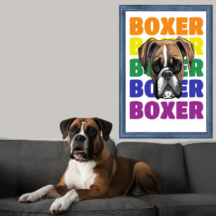 Boxer Hund poster väggkonst
