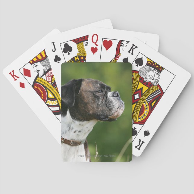 Boxer-Hund-profil Casinokort (Baksidan)