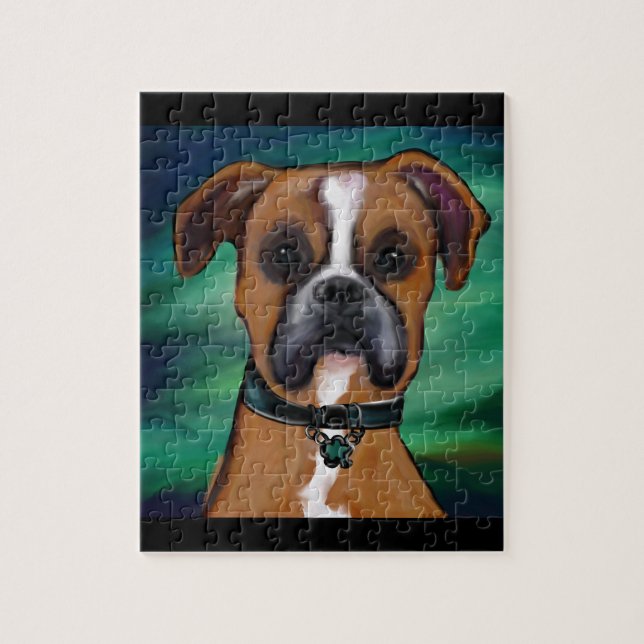 Boxer Hund Pussel (Vertikal)