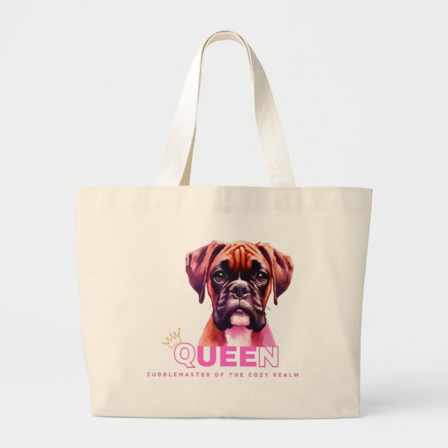 Boxer Hund: Queen Cuddle Master Jumbo Tygkasse (Framsidan)