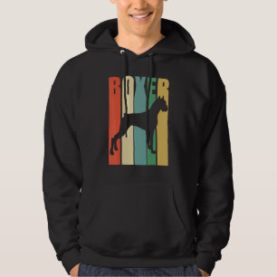 Boxer Hund Retro Hoodie