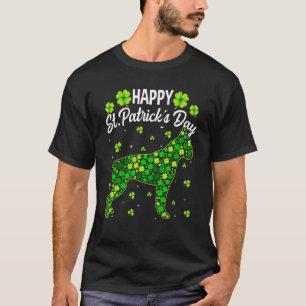 Boxer Hund Retro Shamrock Irish St Patric K Day T Shirt