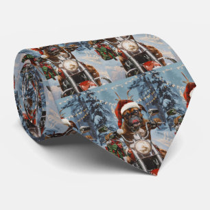 Boxer Hund Riding Motorcykel jul Slips