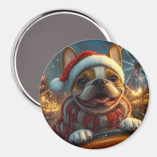 Boxer Hund Roller Underlägg jul Magnet