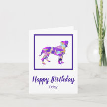 Boxer Hund Silhouette Cute PPY&B Birday