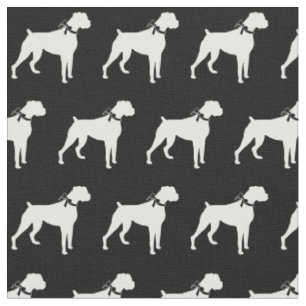 Boxer Hund Silhouette Pet Tyg