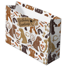 Boxer hund silhuette sömlös mönster