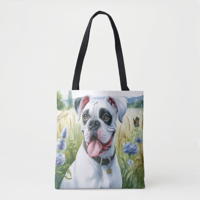 Boxer Hund Skönhet Tygkasse (Framsida)