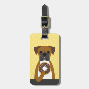 Boxer Hund - språngtaggar Bagagebricka