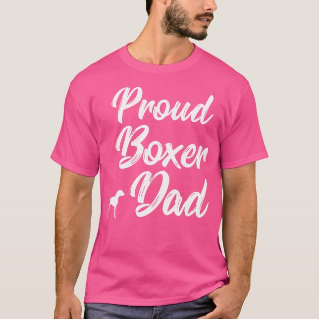 Boxer Hund T Shirt (Framsida)
