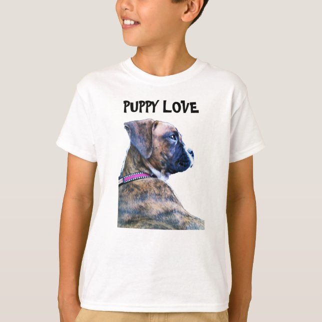 BOXER-HUND T SHIRT (Framsida)