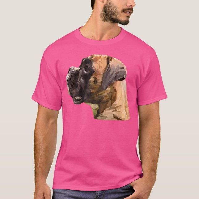 Boxer Hund T Shirt (Framsida)